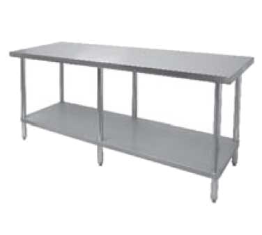 EQUIPMENT STAND 30 X 72 STAINLESS TOP-GALVANIZED 