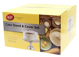 CAKE STAND &amp; COVER SET