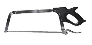 MEAT SAW-19&quot; LONG-CARBON STEEL 
BLADES-STAINLESS STEEL FRAME