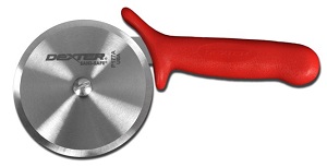 PIZZA CUTTER 4&quot; RED HANDLE SANI-SAFE