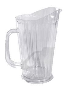 PITCHER-60 OZ-TAPERED SERVICE  HANDLE-POLY 