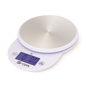 SCALE-11 LBS WEIGHS BY LBS,OZ,  GRAMS &amp; MIL-WHITE SS PLATFORM