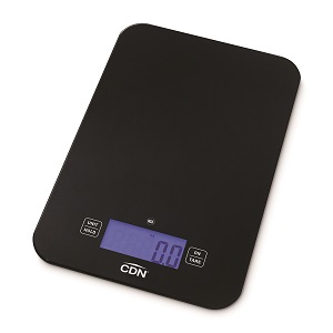 SCALE-15 LBS TEMPERED GLASS  BLACK TARE FUNCTION NSF 