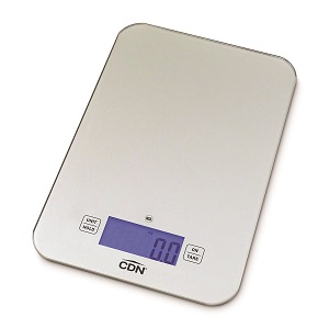 SCALE-15 LBS TEMPERED GLASS SILVER TARE FUNCTION NSF
