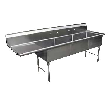 SINK-3 COMPARTMENT-1 LEFT  DRAINBOARD (BOWL 18X18X12)