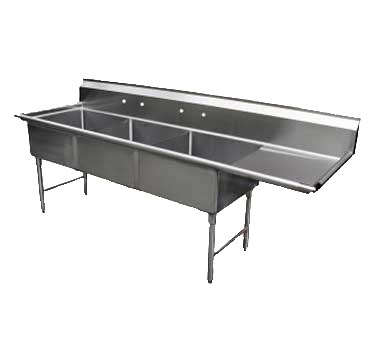 SINK-3 COMPARTMENT-1 RIGHT  DRAINBOARD (BOWL 18X18X12)
