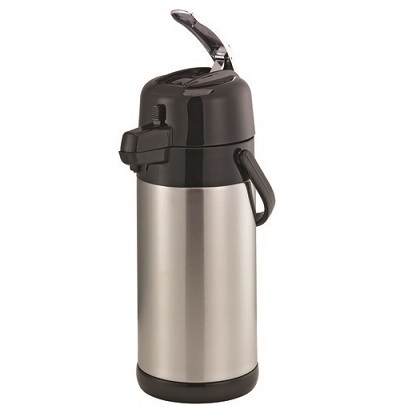 AIRPOT-2.5 LITER STAINLESS  LINER-LEVER TOP