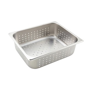 STEAM TABLE PAN-PERFORATED  HALF SIZE 4&quot; DEEP-22 GAUGE