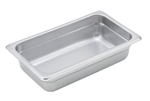 STEAM TABLE PAN-FOURTH SIZE  2.5&quot; DEEP-24 GAUGE