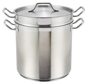 DOUBLE BOILER STAINLESS 16 QT
W/ COVER