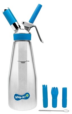 WHIP-IT DISPENSER-1L-STAINLESS  STEEL-W/3 TIPS SPECIALIST