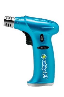 WHIP IT! STEALTH TORCH-BLUE LIGHTWEIGHT-PEIZOELECTRIC 
