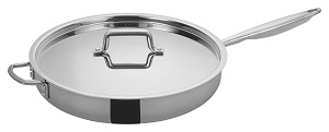 SAUTE PAN W/COVER 7QT-TRIPLY INDUCTION READY