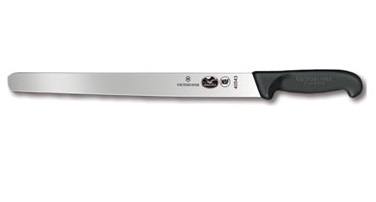 SLICER KNIFE-12&quot; FIBROX HANDLE BLACK