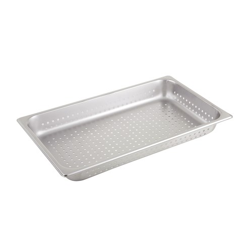 STEAM TABLE PAN-PERFORATED  FULL SIZE 2-1/2&quot; DEEP-22 GAUGE