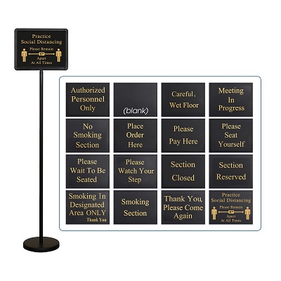 HOSTESS SIGN SET-15 MESSAGES 
AND 1 BLANK-60&quot;H 