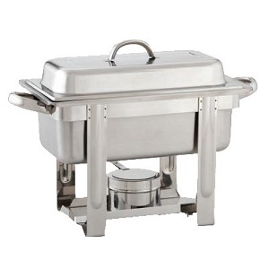 CHAFING DISH-2-3/5 QT-PULL TOP COVER-STAINLESS STEEL