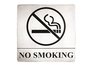 SIGN-5X5 &quot;NO SMOKING&quot; SS