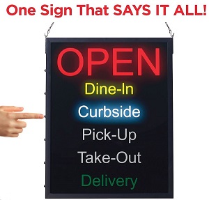 &quot;OPEN&quot; LED SIGN-ALL IN ONE 27-1/2 X 19-5/8 